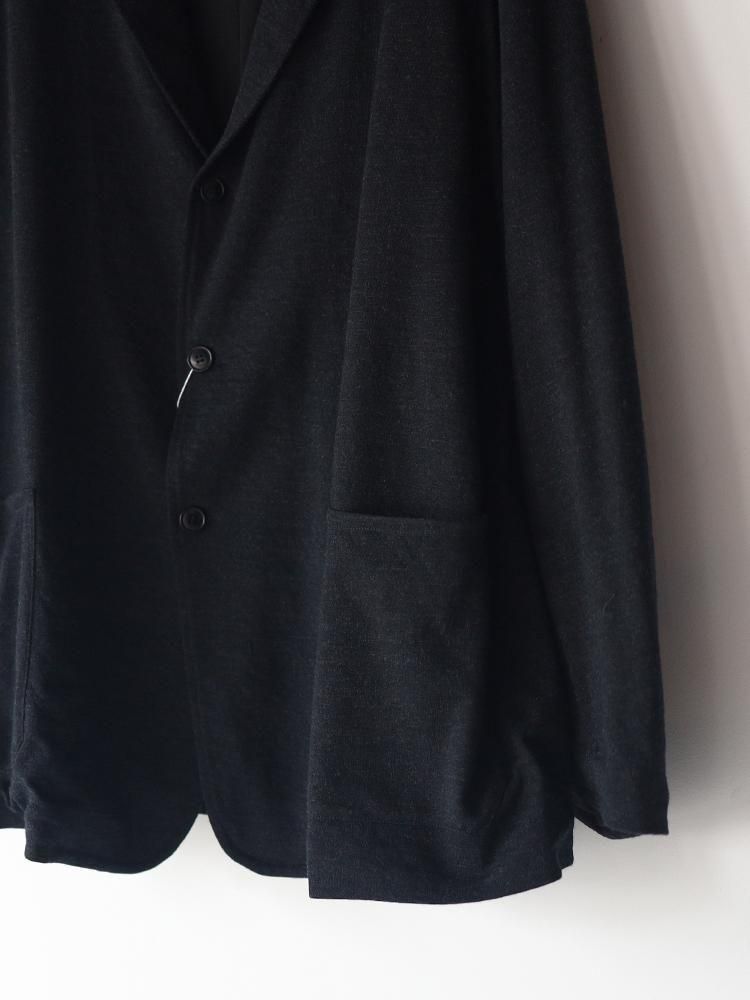 COMOLI / ウールニットジャケット (CHARCOAL) - TROUPE ONLINE SHOP