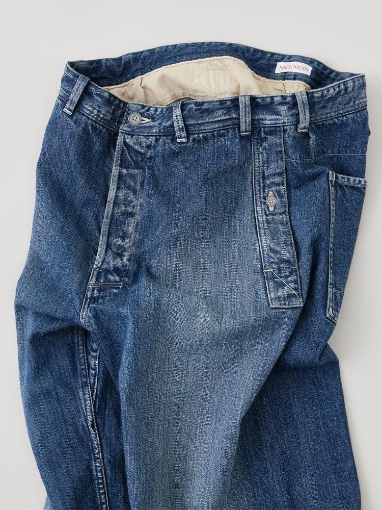 NICENESS ナイスネスI.MARR エイジドエフェクトデニムトラウザー L NICENESS I.MARR / I.マー エイジドエフェクトデニムトラウザー