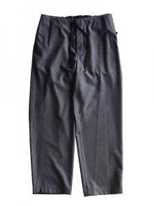 HEUGN / "GLAD" WOOL FLANNEL PANTS (GRAY)