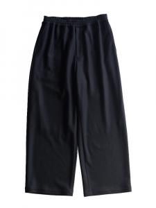 Graphpaper / WOOL SMOOTH FLANNEL EASY WIDE PANTS (BLACK)