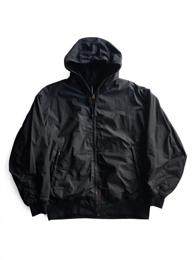 COMOLI / コットンナイロンジップパーカ (BLACK) - TROUPE ONLINE SHOP