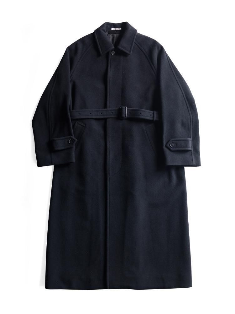 AURALEE women's / SUPER FINE WOOL MOSSER SOUTIEN COLLAR COAT