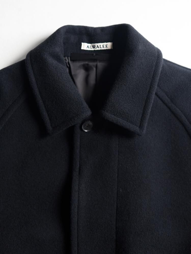 AURALEE women's / SUPER FINE WOOL MOSSER SOUTIEN COLLAR COAT