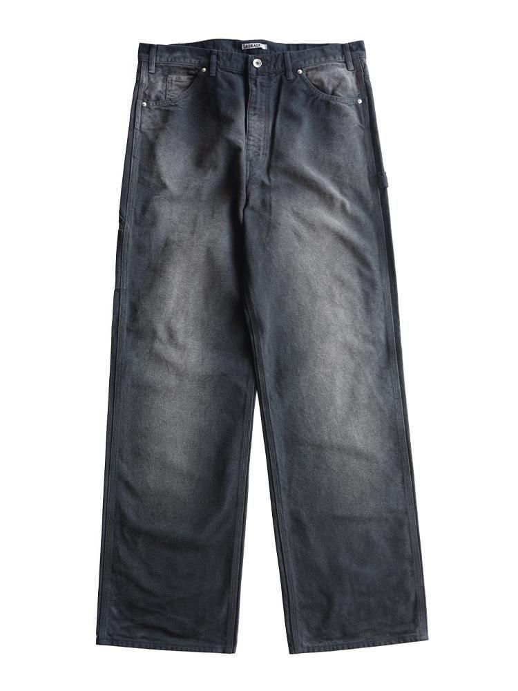 AURALEE men's / PRODUCT DYED ORGANIC COTTON DUCK PAINTER PANTS