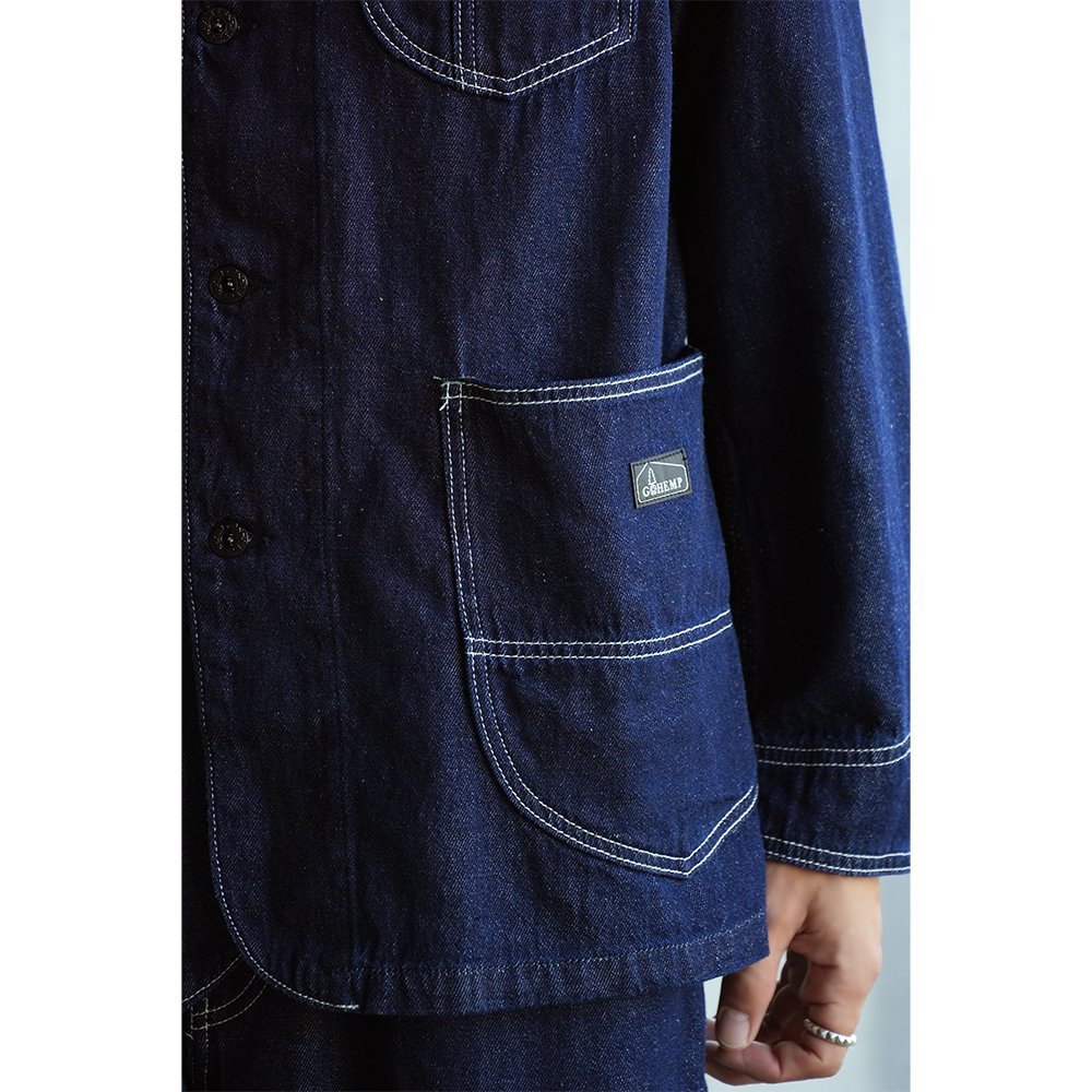 GOHEMP ( ゴーヘンプ ) COVER ALL JACKET ( ONE WASH ) GHJ6161THO 