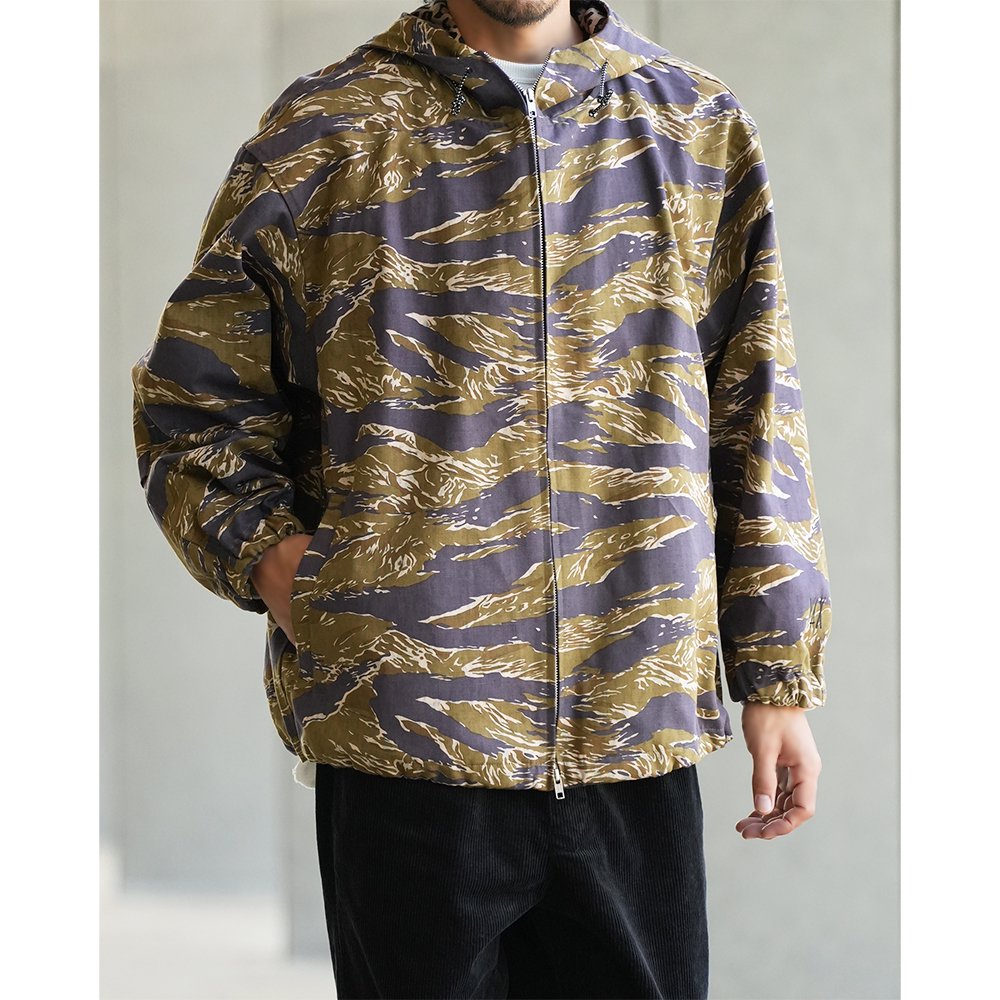 WAX ( ワックス ) ジャケット BALLOON HOOD JACKET ( TIGER CAMO ) WX