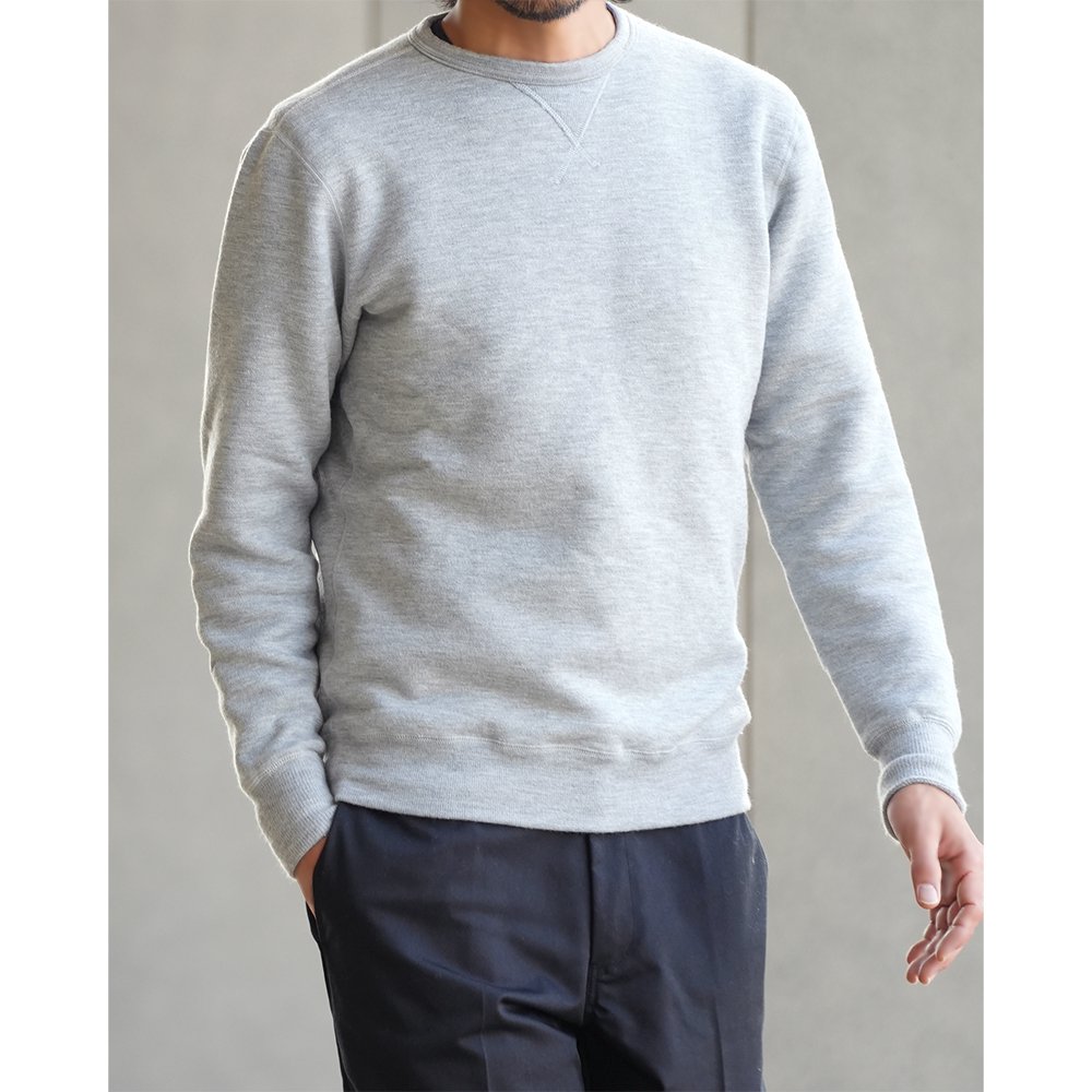 YETINA ( イエティナ ) クルーネック SWEAT SHIRT ( HEATHER GRAY