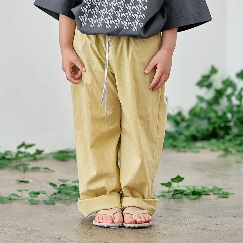 MOUN TEN. ( マウンテン ) パンツ STRETCH NYLON WIDE STRAIGHT PANTS 