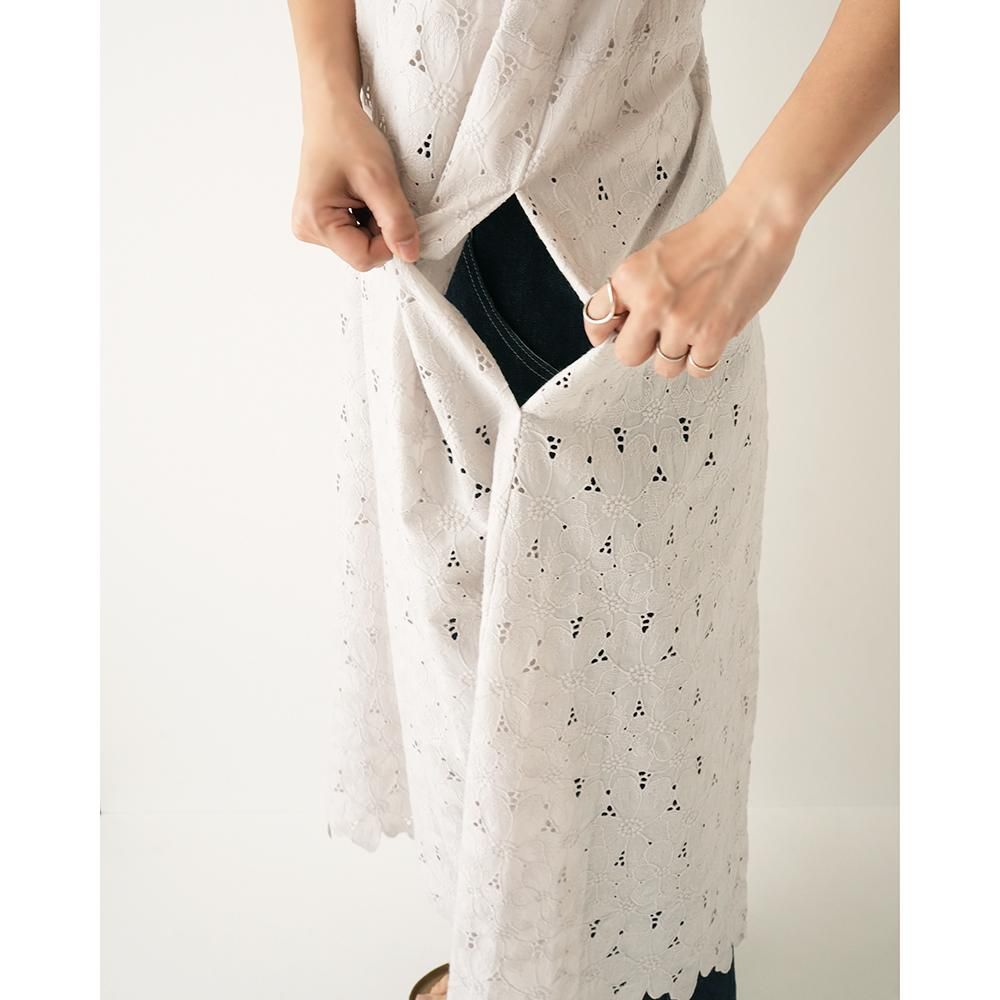 MOUN TEN. ( マウンテン ) レースワンピース LACE APRON DRESS