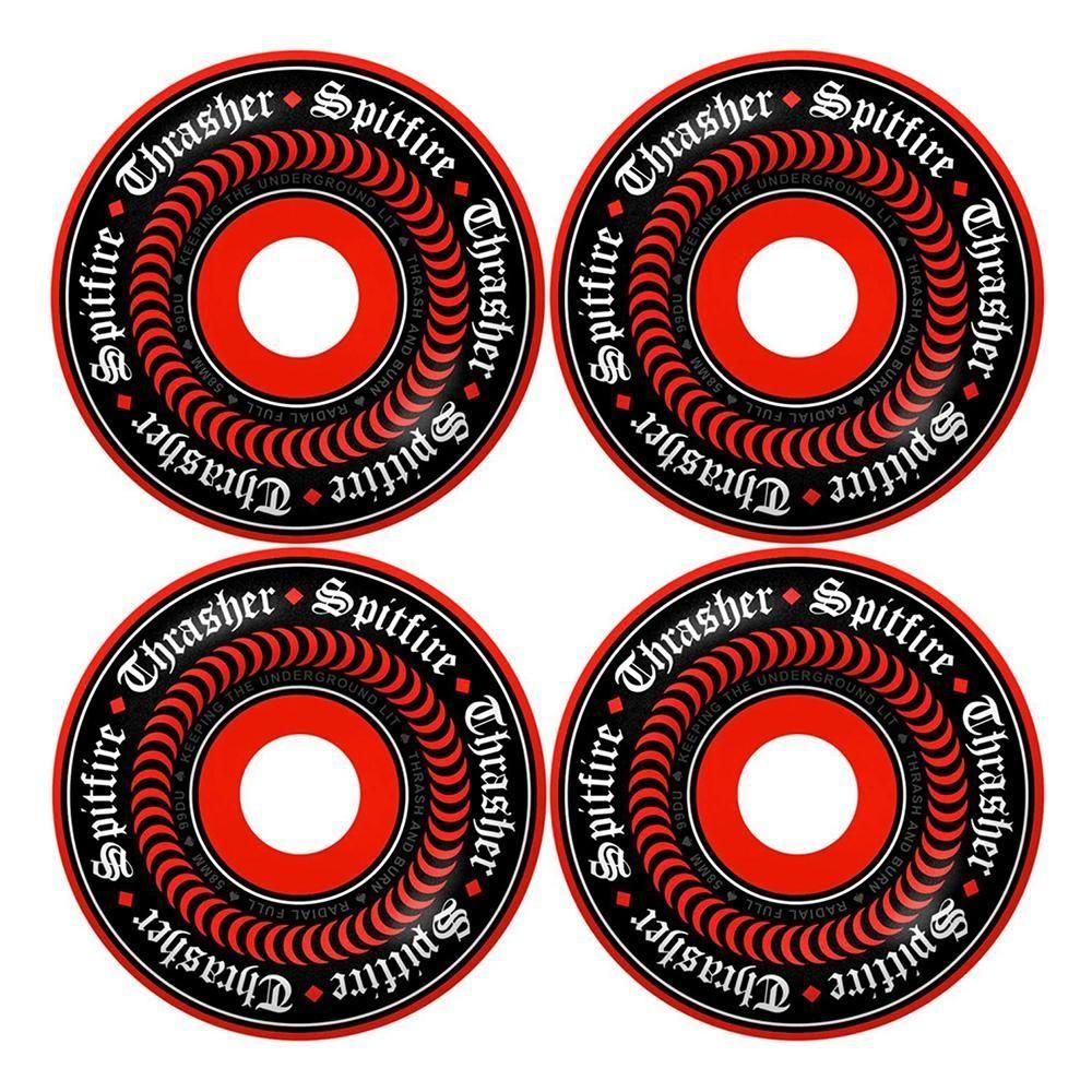 SPITFIRE ( スピットファイアー ) × THRASHER ウィール F4 FORMULA FOUR OATH RADIAL FULL 【 58mm 99D 】
