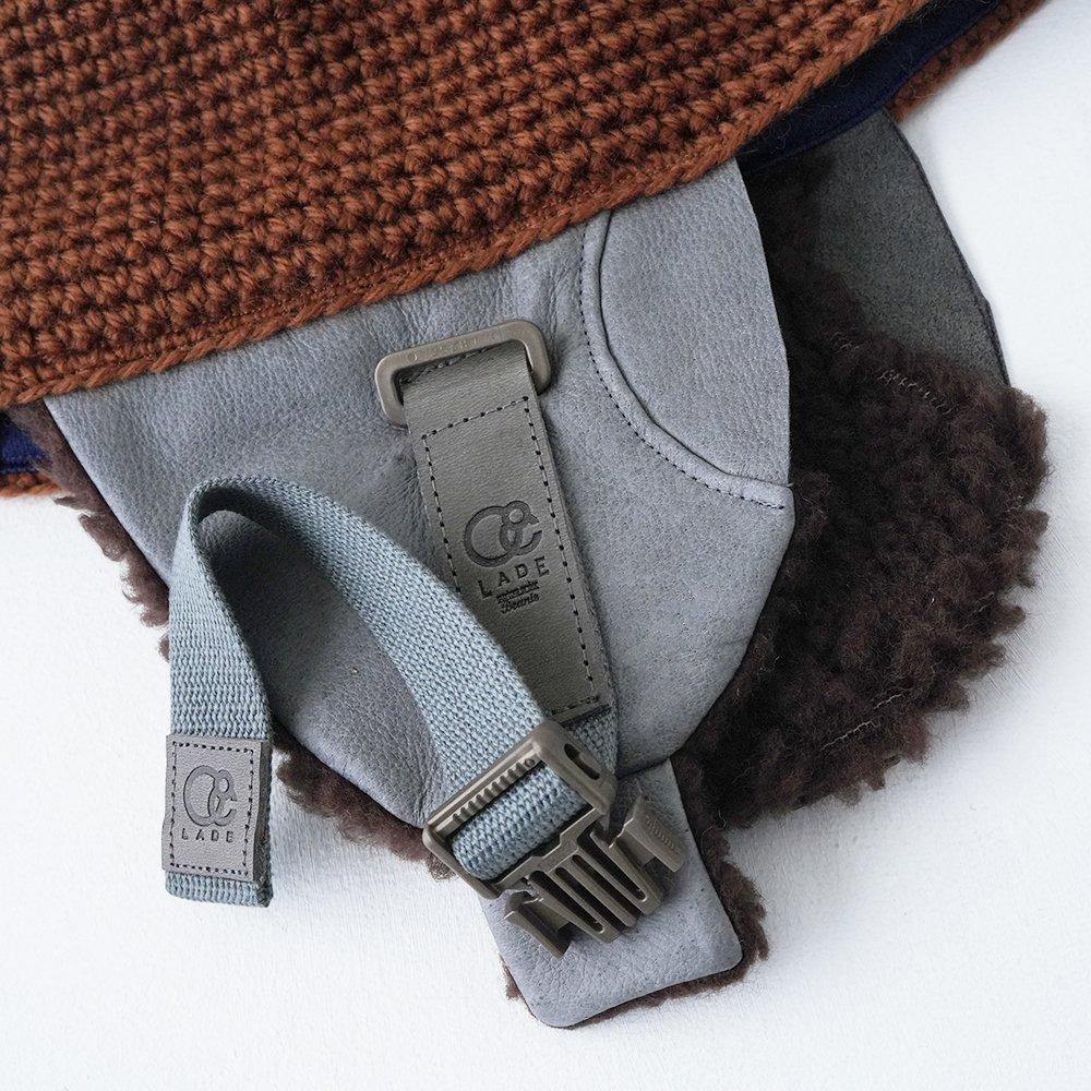 LADE ( レイド ) ビーニー PLAIN HOG + LEATHER STRAPS ( LT