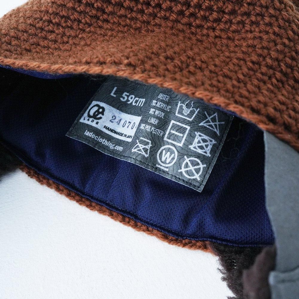 超美品】 LADE レイドビーニー 本革 スノーボード帽子 L（超美