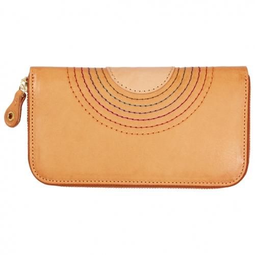 MAGIC THEATER ( ޥå ) RAINBOW 22HALO 12 ZIP LONG PURSE (NATURAL) 