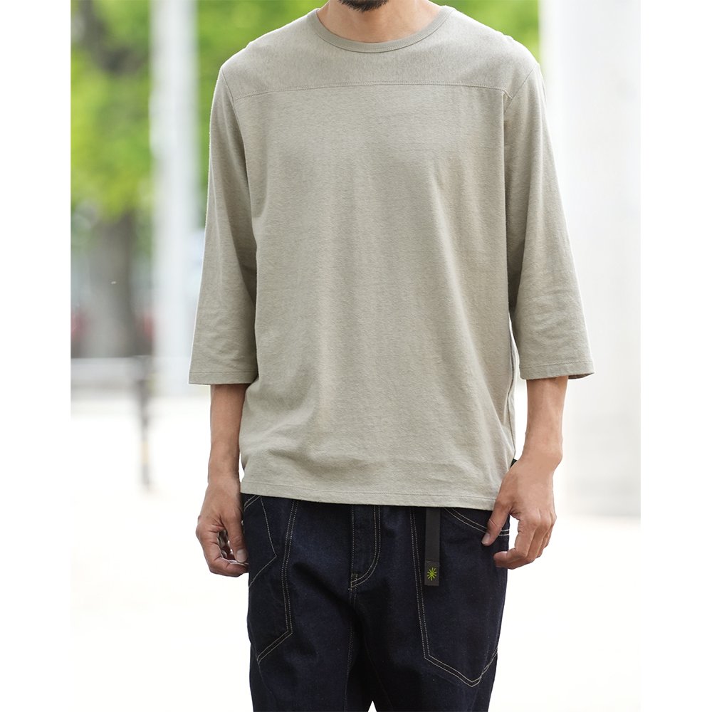 GOHEMP ( ゴーヘンプ ) フットボールTシャツ BASIC FOOTBALL TEE ( SAND STONE ) GHC4202RG -  JAU／REMILLAレミーラ, GOHEMPゴーヘンプ, HAVE A GRATEFUL DAY, DEVADURGA, AREth,