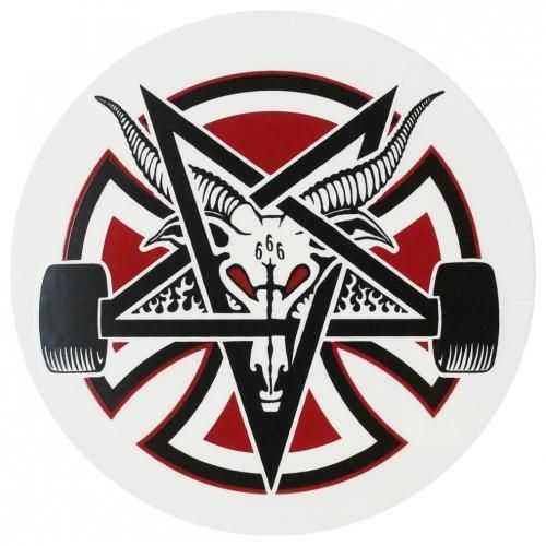 INDEPENDENT ( ǥڥǥ )  THRASHER ( å㡼 ) ƥå PENTAGRAM CREAR MYLAR STICKER (LARGE)