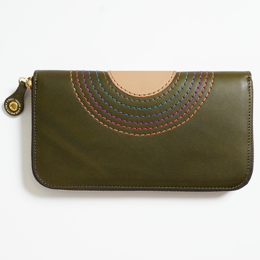 MAGIC THEATER ( マジックシアター ) RAINBOW 22°HALO 12 ZIP LONG PURSE (MOSS GREEN) -  JAU／REMILLAレミーラ, GOHEMPゴーヘンプ, HAVE A GRATEFUL DAY, DEVADURGA, AREth,  GREENCLOTHING, GENTEMSTICK 正規通販店 兵庫姫路 アパレルスノーボードスケートボードスケボー ...