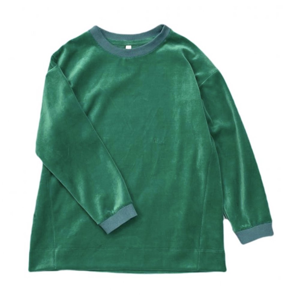 MOUN TEN. ( ޥƥ ) ٥TEE VELOURS LONGSLEEVE ( GREEN ) ͥ MT85B-1615