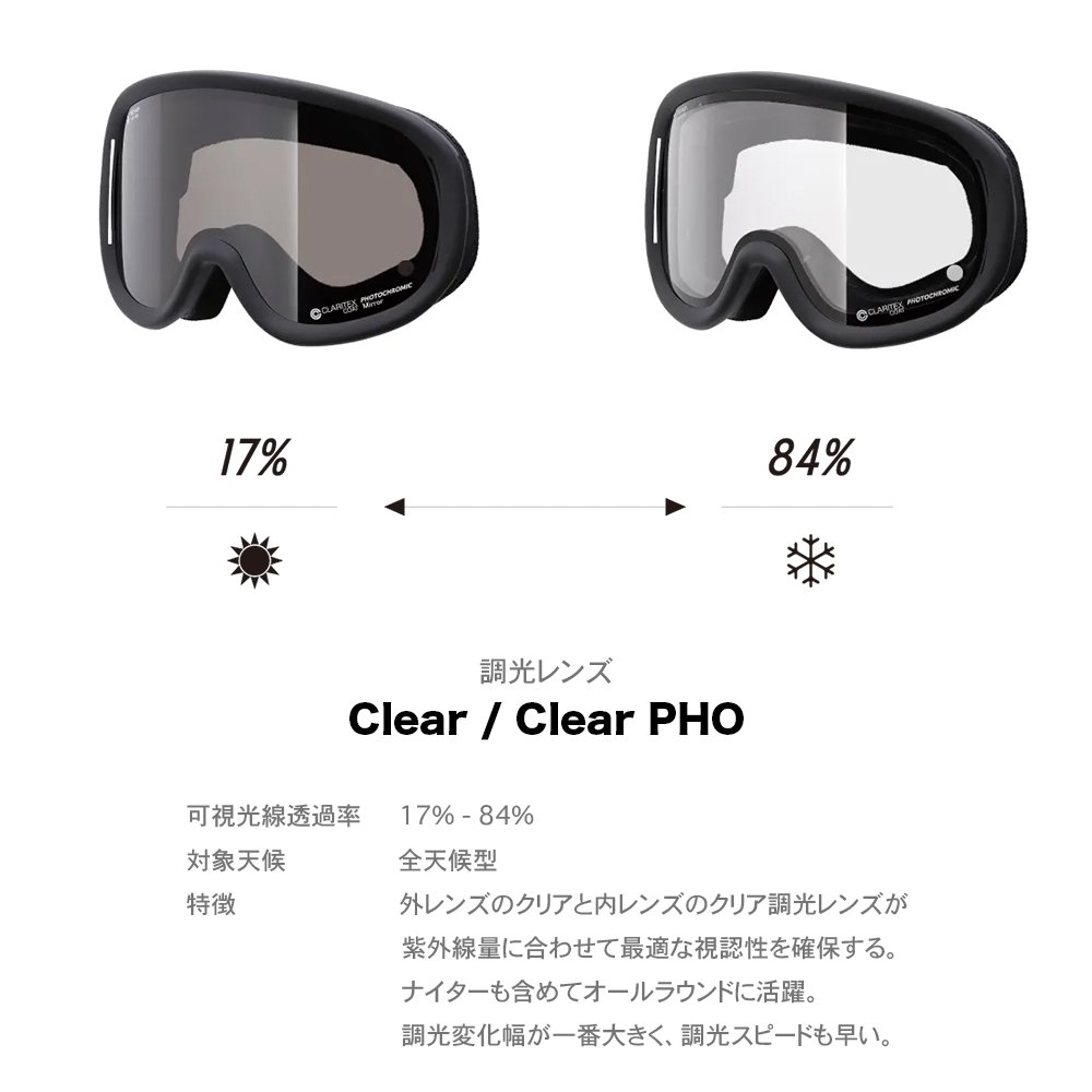23-24 REVOLT 調光レンズ Clear/Clear Pho