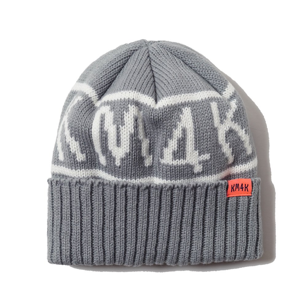 KM4K ( カモシカ ) ビーニー TEAM MANAGER BEANIE 8 ( GRAY ) - JAU