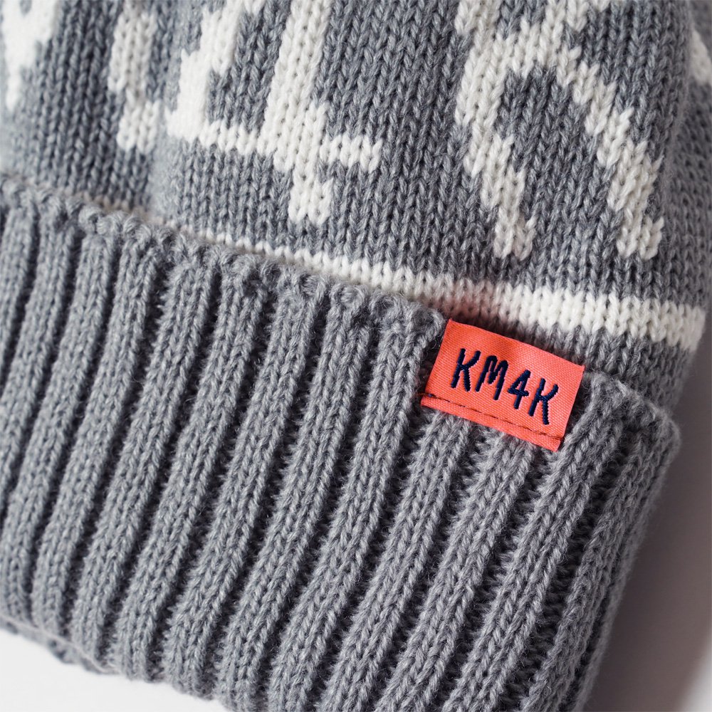 KM4K ( カモシカ ) ビーニー TEAM MANAGER BEANIE 8 ( GRAY ) - JAU／REMILLAレミーラ,  GOHEMPゴーヘンプ, HAVE A GRATEFUL DAY, DEVADURGA, AREth, GREENCLOTHING,  GENTEMSTICK