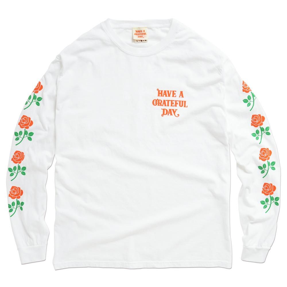 HAVE A GRATEFUL DAY ( ϥ֥쥤ȥեǥ ) TEE LONG SLEEVE T-SHIRTS / GD SLEEVE #3 ( WHITE ) GDC0102