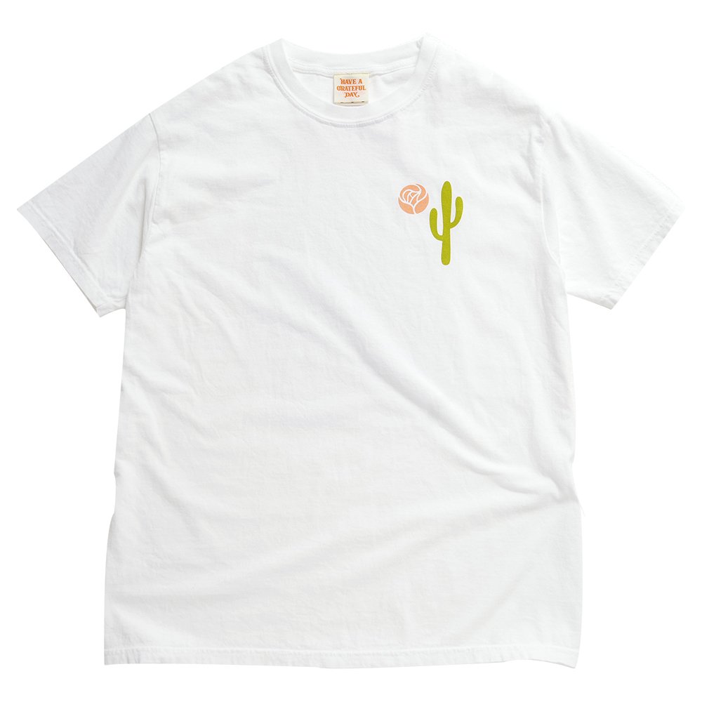 HAVE A GRATEFUL DAY ( ハブアグレイトフルデイ ) Tシャツ CACTUS MOON TEE ( WHITE ) GDC0130CTS