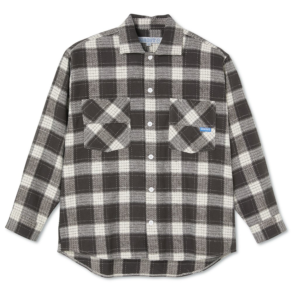 POLAR SKATE CO. ( ポーラー ) シャツ BIG BOY FLANNEL SHIRT ( BROWN