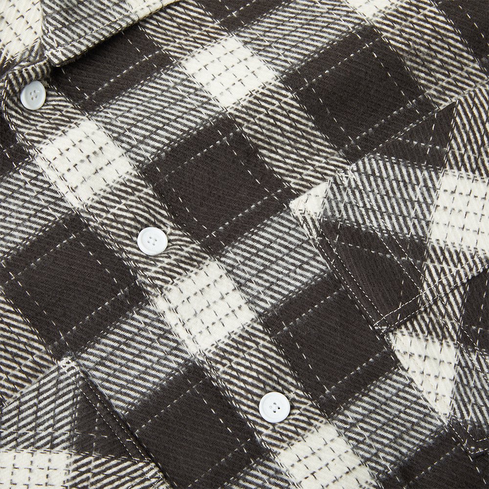 POLAR SKATE CO. ( ポーラー ) シャツ BIG BOY FLANNEL SHIRT ( BROWN