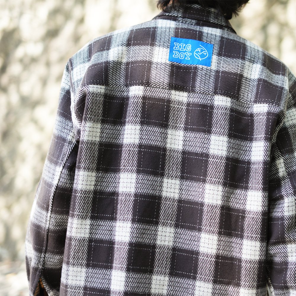 POLAR SKATE CO. ( ポーラー ) シャツ BIG BOY FLANNEL SHIRT ( BROWN