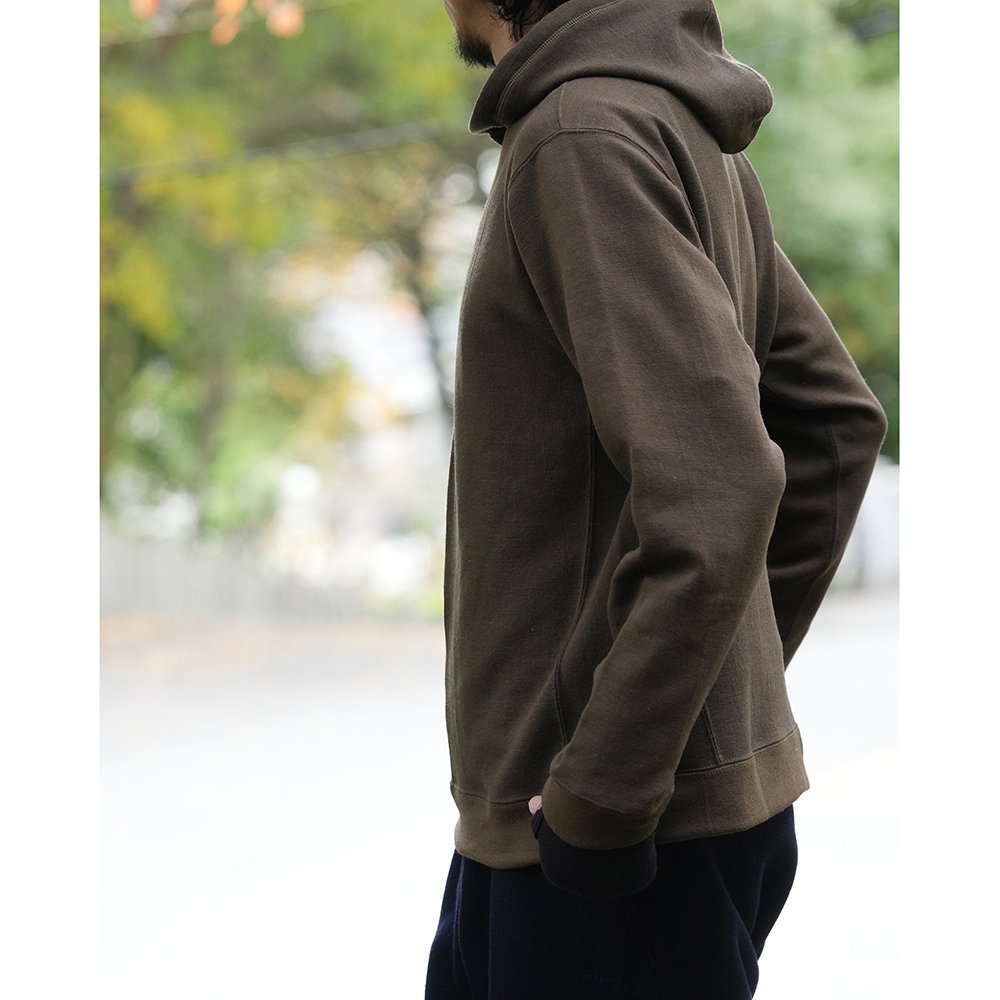 YETINA ( イエティナ ) プルオーバーパーカー LIGHT HOODIE ( KHAKI