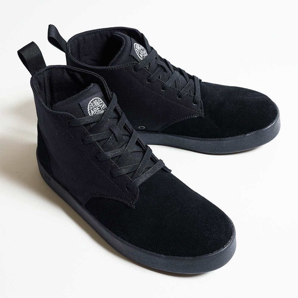 AREth ( アース ) Chukka ( ALL BLACK ) - JAU／REMILLAレミーラ, GOHEMPゴーヘンプ, HAVE A  GRATEFUL DAY, DEVADURGA, AREth, GREENCLOTHING, GENTEMSTICK 正規通販店 兵庫姫路