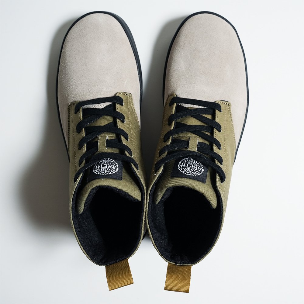 AREth ( アース ) Chukka ( SAND × OLIVE ) - JAU／REMILLAレミーラ, GOHEMPゴーヘンプ, HAVE  A GRATEFUL DAY, DEVADURGA, AREth, GREENCLOTHING, GENTEMSTICK 正規通販店 兵庫姫路