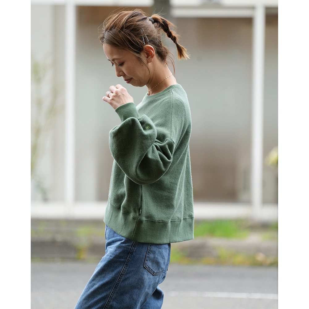 GOHEMP ( ゴーヘンプ ) RECTANGLE CREW ( KELLY GREEN ) GHC4505BS23