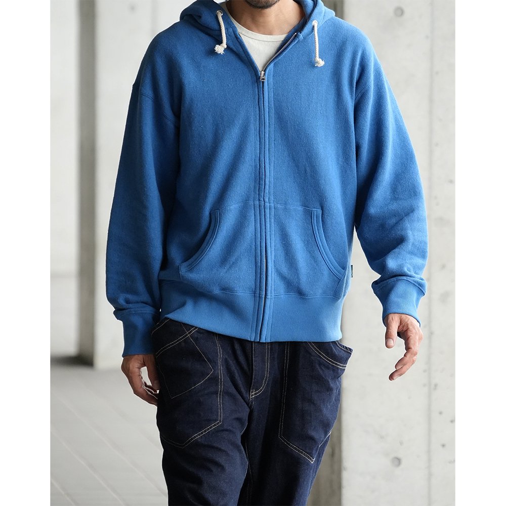 GOHEMP ( ゴーヘンプ ) HEMP ZIP UP HOODY ( CLASSIC BLUE