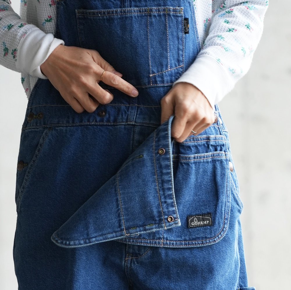 GOHEMP ( ゴーヘンプ ) オーバーオール LADYY'S MIGHTY ALL PANTS with MULTI APRON ( USED  WASH ) GHP1167CFU - JAU／REMILLAレミーラ, GOHEMPゴーヘンプ, HAVE A GRATEFUL DAY,