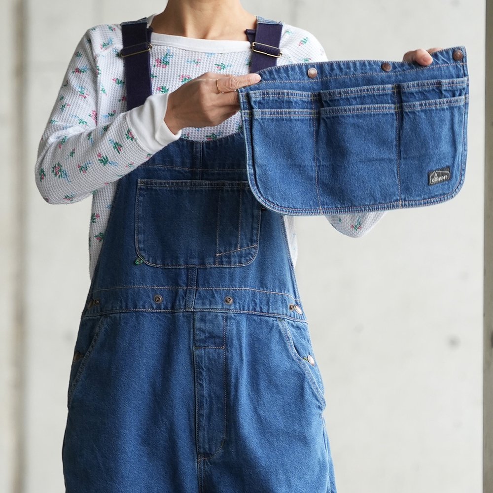 GOHEMP ( ゴーヘンプ ) オーバーオール LADYY'S MIGHTY ALL PANTS with MULTI APRON ( USED  WASH ) GHP1167CFU - JAU／REMILLAレミーラ, GOHEMPゴーヘンプ, HAVE A GRATEFUL DAY,