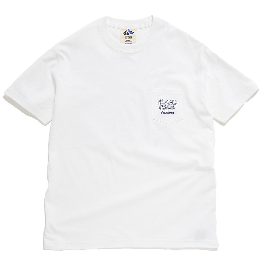 devadurga ( デヴァドゥルガ ) Tシャツ ISLAND CAMP ( WHITE ) dg-1306