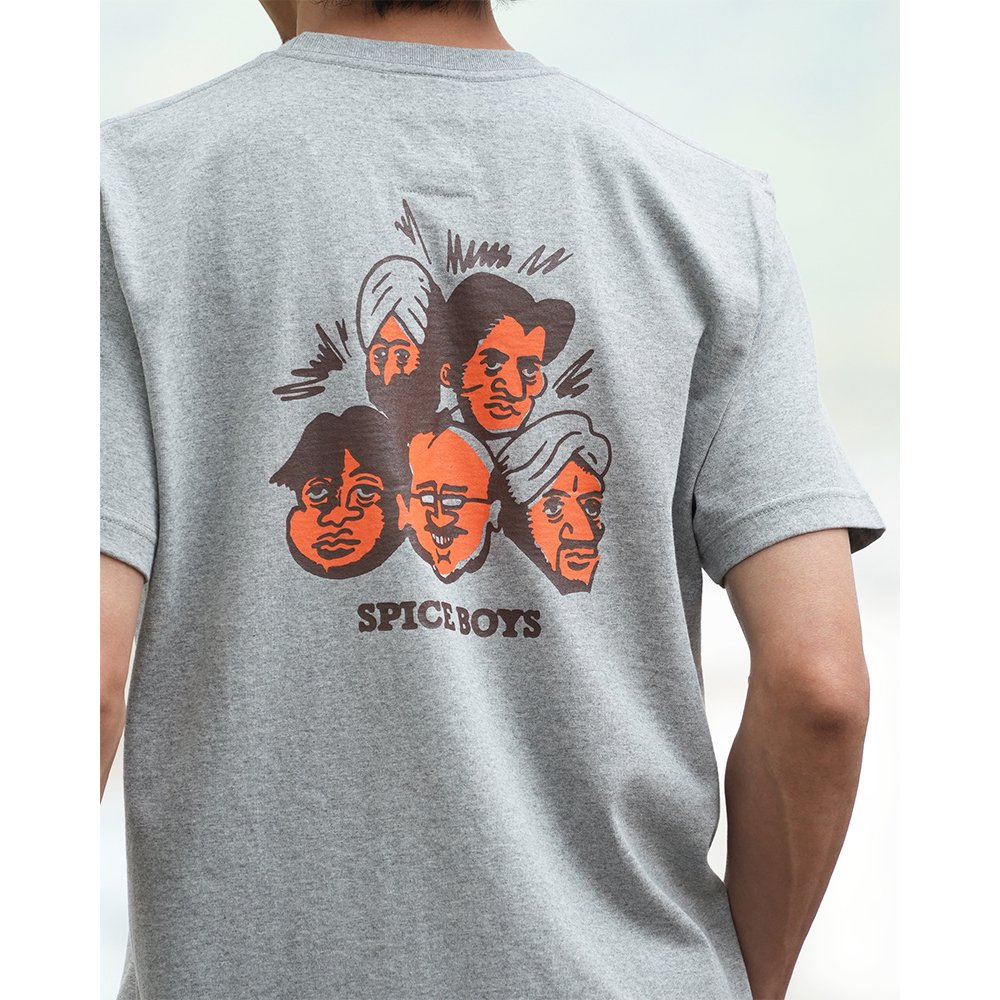 devadurga ( デヴァドゥルガ ) Tシャツ SPICE BOYS TEE ( GRAY ) dg-1409 -  JAU／REMILLAレミーラ, GOHEMPゴーヘンプ, HAVE A GRATEFUL DAY, DEVADURGA, AREth,  GREENCLOTHING,