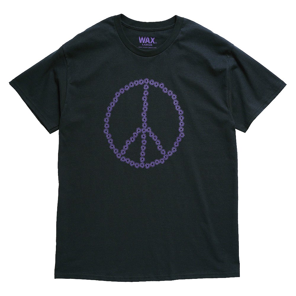 WAX ( ワックス ) Tシャツ PEACE S/S TEE ( BLACK ) WX-0285