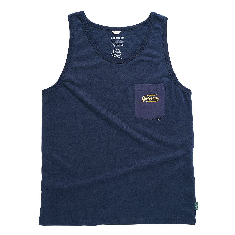 GOHEMP ( ゴーヘンプ ) タンクトップ FINEDAY TANKTOP ( MARINE NAVY