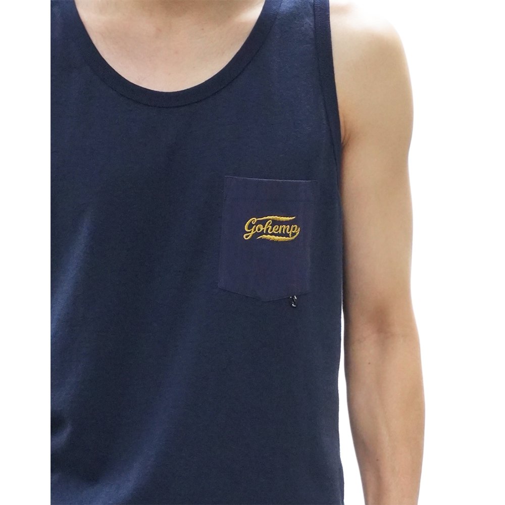 GOHEMP ( ゴーヘンプ ) タンクトップ FINEDAY TANKTOP ( MARINE NAVY ) GHC4295FBP -  JAU／REMILLAレミーラ, GOHEMPゴーヘンプ, HAVE A GRATEFUL DAY, DEVADURGA, AREth,