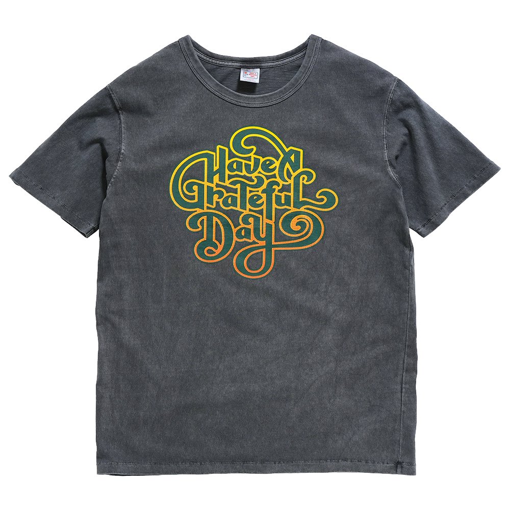 HAVE A GRATEFUL DAY ( ハブアグレイトフルデイ ) Tシャツ SOUTHERN LOGO TEE ( BLACK / GREEN ) GDC0216SUTH