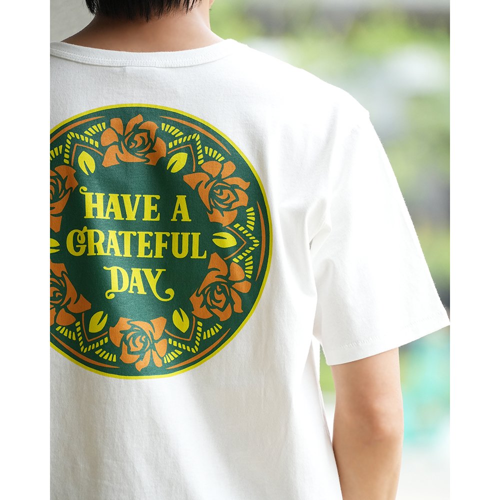 HAVE A GRATEFUL DAY ( ハブアグレイトフルデイ ) Tシャツ DOILY LOGO TEE ( WHITE / GREEN )  GDC0219DOIL - JAU／REMILLAレミーラ, GOHEMPゴーヘンプ, HAVE A GRATEFUL DAY, DEVADURGA,  ...