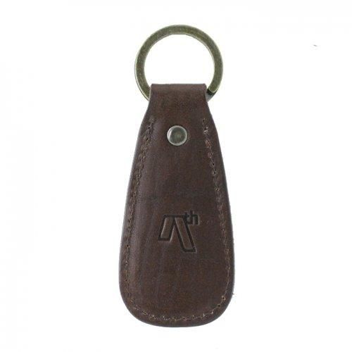 AREth (  )  LEATHER SHOE HONE KEYRING ( DARK BROWN )