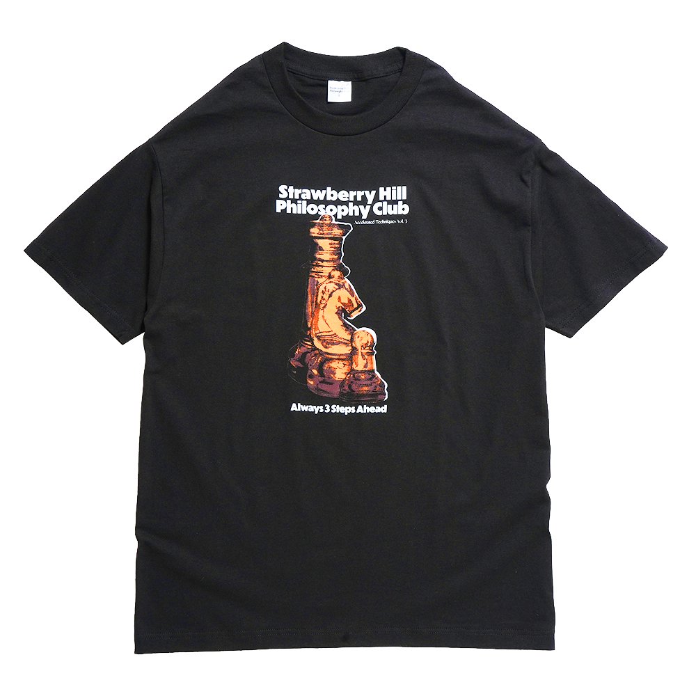Strawberry Hill Philosophy Club ( ストロベリーヒルフィロソフィークラブ ) Tシャツ 3 STEPS AHEAD TEE ( BLACK )
