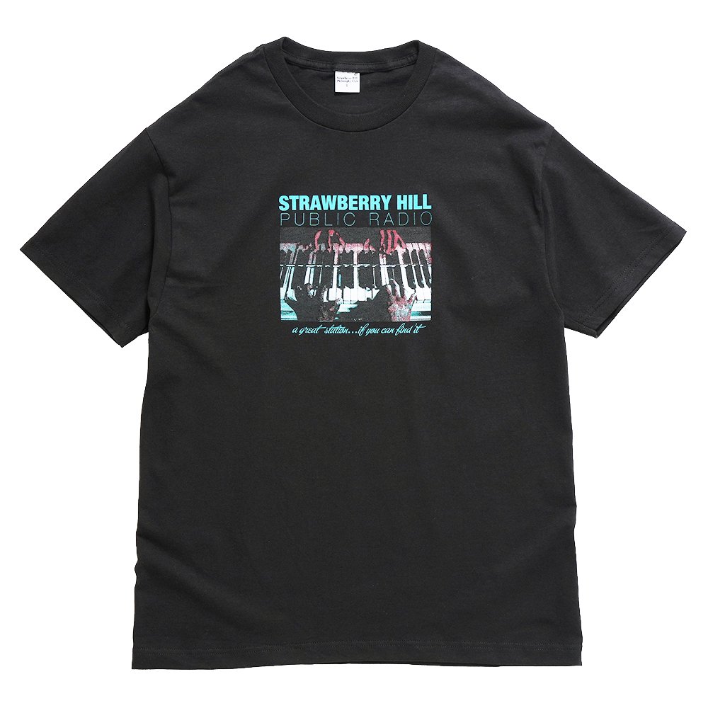 Strawberry Hill Philosophy Club ( ストロベリーヒルフィロソフィークラブ ) Tシャツ PUBLIC RADIO TEE ( BLACK )