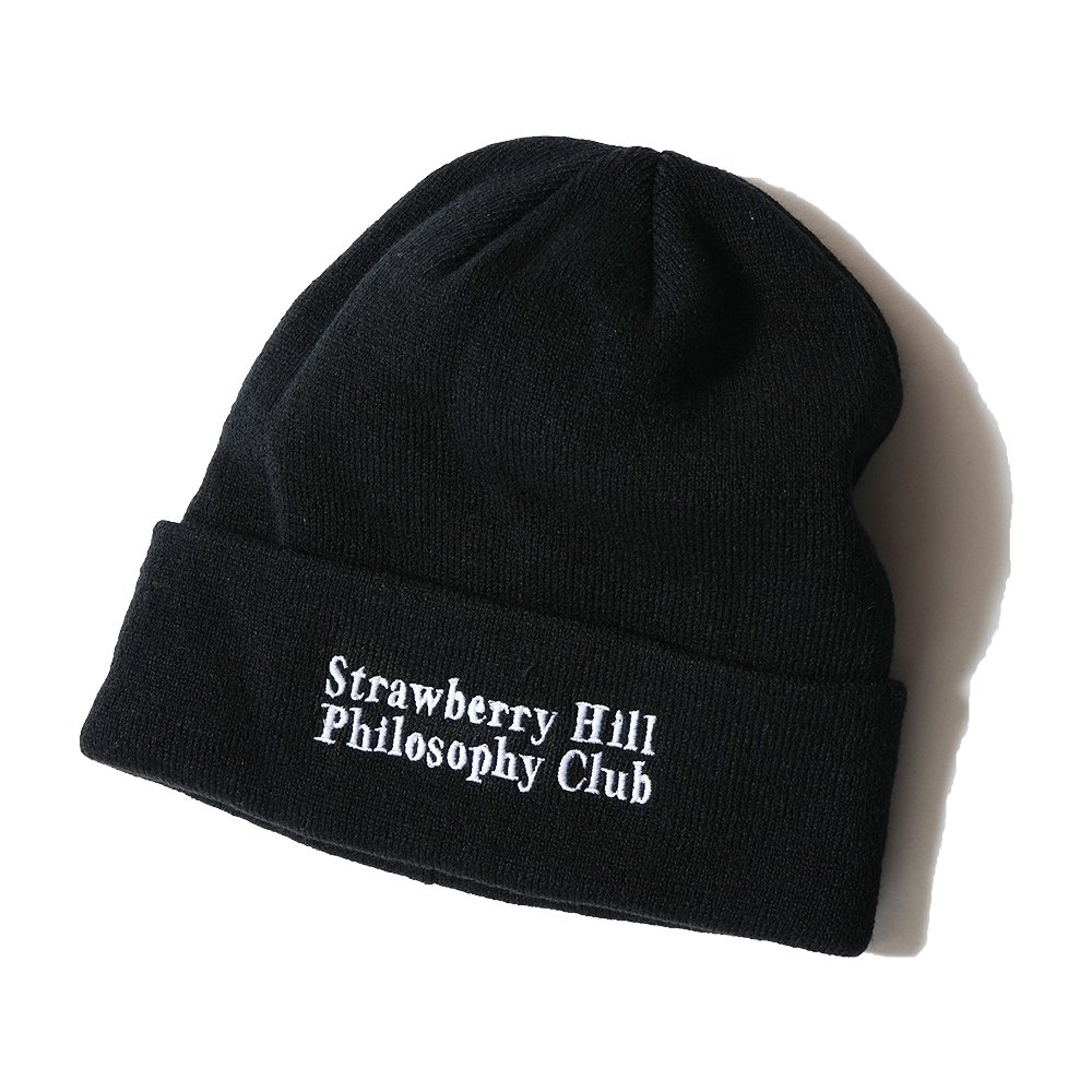 Strawberry Hill Philosophy Club ( ストロベリーヒルフィロソフィークラブ ) ビーニー EMBROIDERED BEANIE ( BLACK )