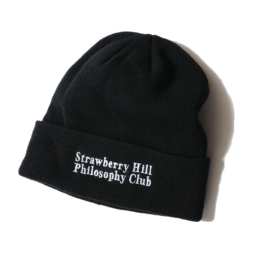 Strawberry Hill Philosophy Club ( ȥ٥꡼ҥեե ) ӡˡ EMBROIDERED BEANIE ( BLACK )