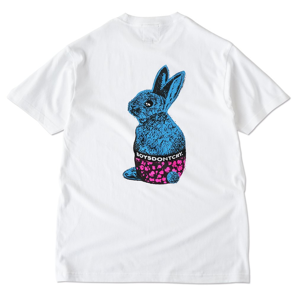 UG ( 桼 ) T BYSDNTCRY. BUNNY FEVER TEE ( WHITE / BLUE )