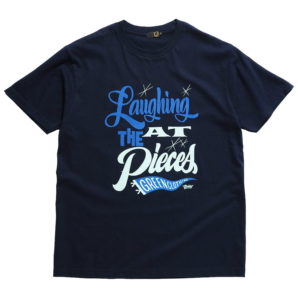 GREENCLOTHING ( グリーンクロージング ) 2023 Summer Tシャツ #5 Laughing At The Pieces SHAKIN' ( NAVY )